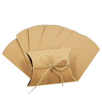 Vente en gros Boîte en papier kraft imprimée sur mesure pour emballage de cadeaux Technologie offset pour le stockage de présentoirs d'oreillers pour savon, bonbon, pop-corn