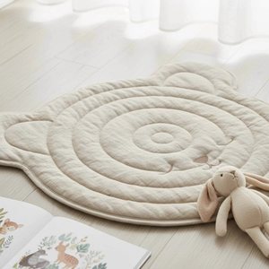 Tapis <span class=keywords><strong>de</strong></span> jeu pour bébé réversible en coton Oeko-Tex 100, rembourrage <span class=keywords><strong>de</strong></span> <span class=keywords><strong>coussin</strong></span> <span class=keywords><strong>de</strong></span> <span class=keywords><strong>sol</strong></span> pour bébés <span class=keywords><strong>de</strong></span> 6 à 12 mois - Product Image 2