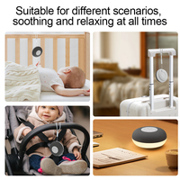 Machine à bruit blanc pour bébé MC-220 en ABS avec lumière LED, haut-parleur Bluetooth et veilleuse, générateur de bruit blanc et de bruit anti-parasitage