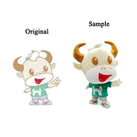 Mascotte au design personnalisé Peluche douce Héros Jouet héros animal fabriqué sur mesure par Toy Maker