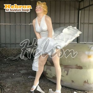 Statua Personalizzata a Grandezza Naturale di Famoso Attore in Stile Arte Popolare, Statua in Resina di Marilyn Monroe - Product Image 6