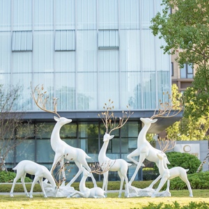 Escultura de Jirafa de Fibra de Vidrio de la Marca Changsheng, la Más Vendida, Simulación de Animal, Escultura Artística para Exteriores, Jardín, Paisajismo - Product Image 3