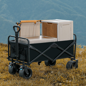 <span class=keywords><strong>Chariot</strong></span> pliable à tige ré<span class=keywords><strong>tractable</strong></span> en gros pour fabricants avec roues à roulement silencieux pour la plage et le <span class=keywords><strong>jardin</strong></span> - Product Image 2