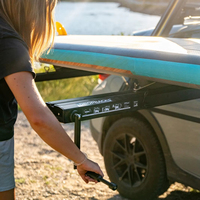 Porte-bagages de toit universel en aluminium, capacité 80 kg, pour SUV, fourgonnette, véhicule tout-terrain