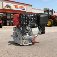 Moteur à essence robuste de 22 CV, 550 cm³, 4 temps, avec moteur et pompe, réservoir de carburant de 6,5 L pour les systèmes d'assistance marins et les bateaux de pêche
