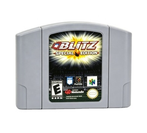 Cartouche de jeu rétro Blitz Silver édition spéciale pour <span class=keywords><strong>Nintendo</strong></span> <span class=keywords><strong>64</strong></span> version américaine NTSC, carte de jeu vidéo en plastique - Product Image 1