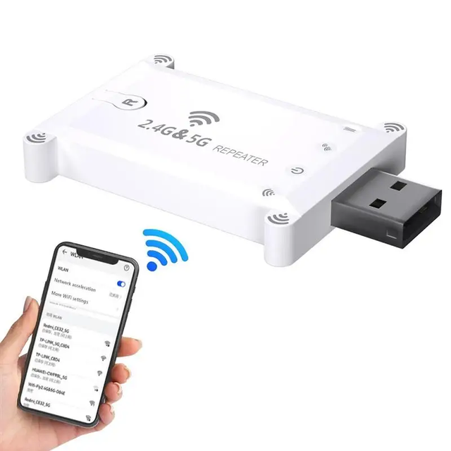 Mini Repeater 1200M wireless repeater range extender dual band network extender home 2.4g 5g