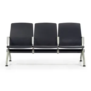 Factory 3 seater Steel iron waiting room seating used medical hospital clinic reception airport chairs