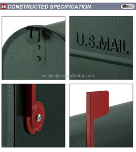 Buzón de Correos de Acero Galvanizado Resistente con Recubrimiento en Polvo, para Uso en Apartamentos Americanos, para Cartas, Periódicos y Correspondencia - Product Image 4