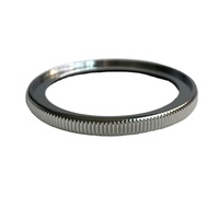 Bague de montre rotative légère en acier inoxydable H&T HT-007-07 pour plongée, à bordure de type pièce de monnaie, vente chaude