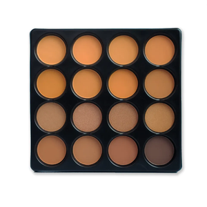 Paleta de polvos prensados mate cosméticos de contorno de cara de maquillaje de marca privada de 16 colores - Product Image 6