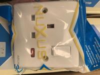 ABUK EU UK 1gang 2way 220v ac interrupteur et prise universelle multi-alimentation prise murale unique avec voyant lumineux LED