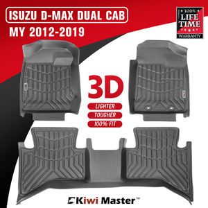 KIWI MASTER – <span class=keywords><strong>tapis</strong></span> de sol de <span class=keywords><strong>voiture</strong></span> TPE 3D, adapté pour ISUZU D-MAX DMAX Dual cabine MY 2012-2019 - Product Image 2
