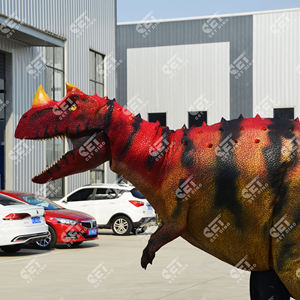 Costume de dinosaure léger <span class=keywords><strong>Jurassic</strong></span> <span class=keywords><strong>World</strong></span> avec pattes visibles, costumes de dinosaures à thème en tailles adultes pour spectacle de parc - Product Image 5