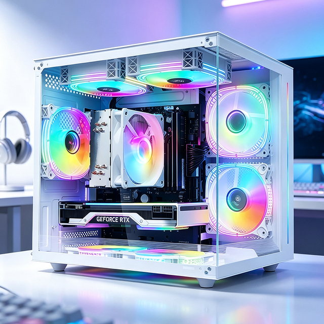 Ryzen 5 7500F RTX 3060 16GB DDR5 1TB SSD Desktop Computer Gaming PC IT Computing System