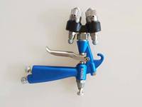Pistolet de pulvérisation HVLP NOUVEAU TYPE 1.3mm DOUBLE Buse Peinture de voiture automatique Chrome A + B Pulvérisation de liquide Article n ° LYH-ST4D
