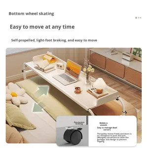 Hiện Đại Có Thể Điều Chỉnh Di Động Bảng Giường Cho Phòng Ngủ & Nhà Văn Phòng Lười Biếng Bàn Cạnh Giường Cuối Bàn Máy Tính Làm Từ Bảng Điều Khiển Gỗ - Product Image 4