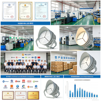 Projecteur LED modulaire en aluminium haute puissance à prix d'usine, étanche IP65, SMD AC, applications pour stades sportifs, télécommande, CRI