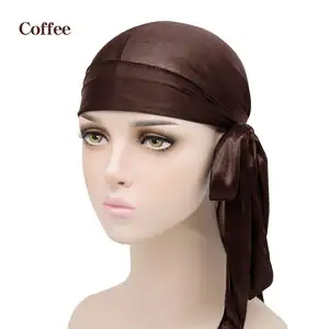 Eastsunshine بالجملة ربطة رأس فاخرة مطبوعة طويلة للغاية شعار مخصص مصمم Durags