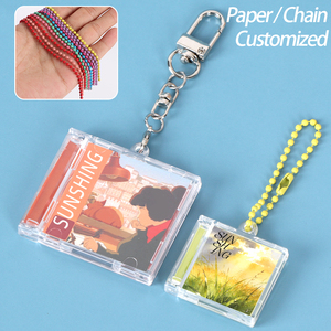 SUNSHING <b>Custom</b> NFC CDs Blister Packaging Mini Photo Album Keychains Music Disk NFC Album Cover Song Player <b>CD</b> Case Keyring - Product Image 5
