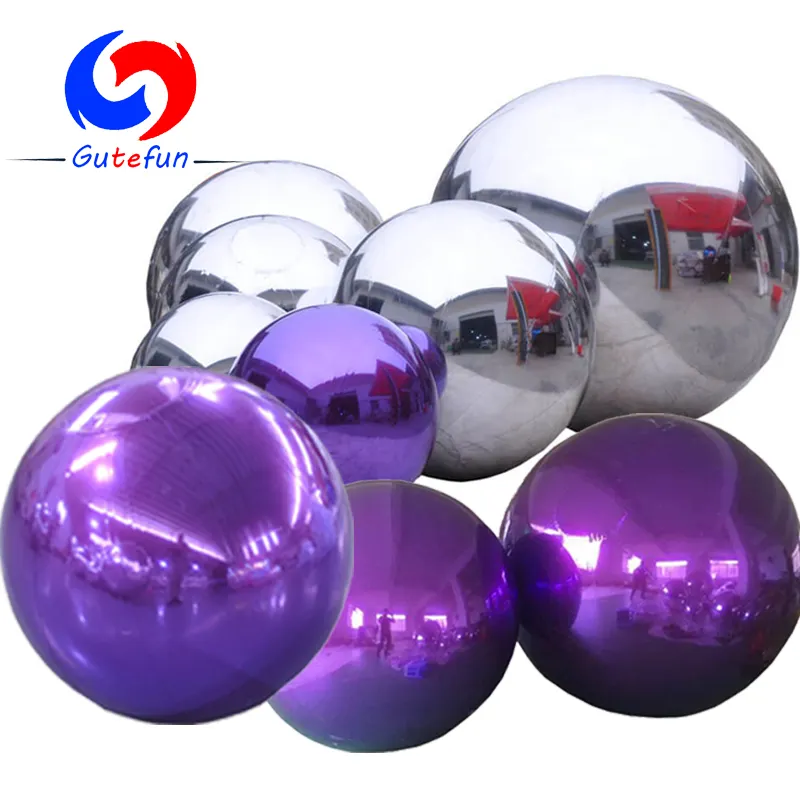 dazzling advertising Party Decoration Inflatables large decorative pink/gold/silver/purple inflatable mirror balls