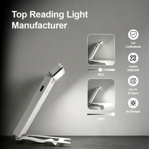 Luz de lectura portátil con luz roja, recargable por USB, luz de lectura para el cuidado de los ojos, lámpara de noche con clip para niños, dormitorio, viajes, lectura nocturna - Product Image 2