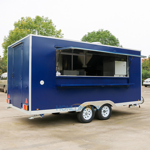 Camion à pizza mobile entièrement équipé en acier inoxydable, cuisine complète, chariot <span class=keywords><strong>de</strong></span> grillades <span class=keywords><strong>de</strong></span> rue, crêpes, nourriture, collations, bonbons, chips - Product Image 1