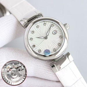 <b>Top</b> Quality Hot Selling Elegant Style <b>Silver</b> Case Sapphire Crystal Ladies Automatic Watch Date Display Luminous Mechanical Watch - Product Image 6