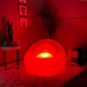 Outdoors Waterproof 120 Color Changing Options Illuminated LED Inflatable Bean <b>Bag</b> Chair - Product Image 4