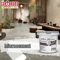Peinture d'art anti-salissure et résistante aux frottements Effet béton brut importé Caractéristique Revêtement micro-ciment Peinture murale intérieure