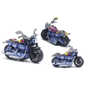 新款压铸1:36新款向后拉摩托车玩具不同合金压铸摩托车摩擦玩具