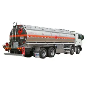 Truk Tanker bahan bakar merek Tiongkok 8x4 6x4 4x2 truk tangki minyak logam campuran aluminium Sinotruk kustom 30000 liter transportasi bahan bakar AW507