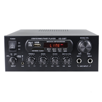 Amplificateur numérique stéréo haute fidélité basse fréquence KS-33BT amélioré avec Bluetooth, affichage LED et radio FM 2x60W