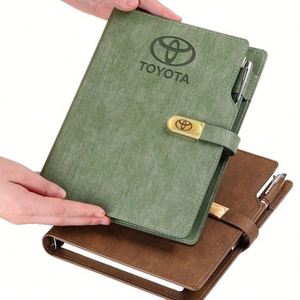 Agenda 2026 personnel à 6 anneaux A5 en cuir PU, carnet magnétique détachable à feuilles mobiles, planificateur 100 feuilles, couverture personnalisée - Product Image 3