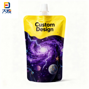 Tùy chỉnh in bao bì túi nước trái cây túi rò rỉ niêm phong Tủ đông gói jus nước giải khát đứng lên vòi uống Túi - Product Image 4