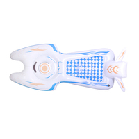Flotteur d'eau gonflable dirigeable personnalisé jouets de piscine rectangulaire pour enfants flotteurs et radeaux de piscine personnalisés