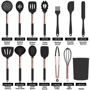 ชุดอุปกรณ์ครัวซิลิโคน 24 ชิ้น ทนความร้อน ไม่ติดกระทะ พร้อมตะกร้อมือ ตะหลิว และช้อน สำหรับใช้ในครัวเรือน - Product Image 2