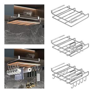 Clever Metal Kitchen Butcher Vertical Under Cabinet Cutting Board <b>Storage</b> Organizer Cabinet Chopping Block Cutting Board <b>Storage</b> - Product Image 6