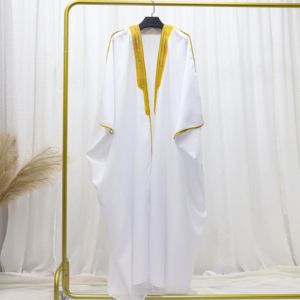 Oem High Quality Arabic Coat <strong>Farwa</strong> Prayer Adults Dubai African Fabric Thobe Abaya Long Sleeves Bisht for Eid Muslim - Product Image 5