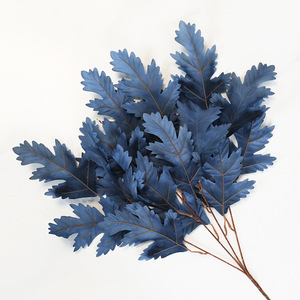 Flores y Plantas Artificiales Decorativas <span class=keywords><strong>de</strong></span> Seda Baratas al por Mayor para Bodas y Decoración del Hogar con Hojas Grandes <span class=keywords><strong>de</strong></span> Roble, <span class=keywords><strong>Árbol</strong></span> <span class=keywords><strong>de</strong></span> Roble <span class=keywords><strong>de</strong></span> 3 Ramas - Product Image 4