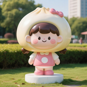 Figurine de dessin animé fantaisiste D440 en fibre de verre, personnage Pop Art pour centre commercial, ornement <span class=keywords><strong>immobilier</strong></span>, vente en gros usine - Product Image 4