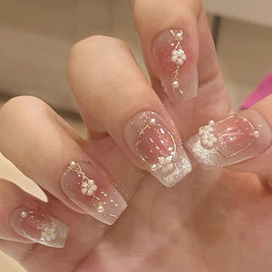 منتجات فن الأظافر اليدوية عالية الجودة بتصميم شجرة الخوخ الأنيق لتطبيقها على الأصابع، جمال كامل التطور على العرض - Product Image 3