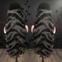Pelucas de Cabello Humano Peruano con Encaje Frontal HD Completo, Ondulado y Rizado, sin Pegamento, Densidad del 250%, Venta al por Mayor