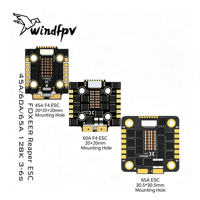 Contrôleur de vitesse FOXEER Reaper 128K 4-en-1 ESC 45A 60A 65A BLHeli32 32 bits 30,5*30,5 mm pour drone FPV de course et freestyle