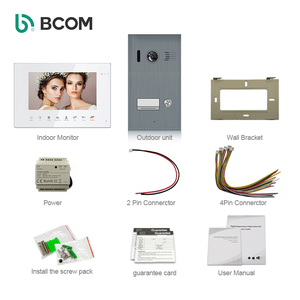 Visiophone p2p, ensemble de visiophone d'appartement, système d'<span class=keywords><strong>interphone</strong></span> vidéo à 2 fils, pour dispositif de sécurité - Product Image 4