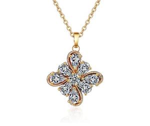 Juego de Joyería Nupcial de Lujo, Oro de 18K, Tendencia 2026, Collar y Aretes para Boda Estilo Dubai, Chapado en Oro Resistente al Deslustre - Product Image 4