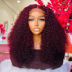 ผมบราซิล Mavis SDD สำหรับวิกผมลอนบ๊อบปานกลางแบบผูกเชือกด้านหน้า โปร่งใส ดับเบิ้ลดรอน HD ไฮไลท์ ผมแท้ Remy - Product Image 4