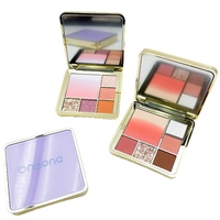 2026 Palettes de fards à paupières pour le commerce transfrontalier, finition mate, nacrée et à paillettes fines, blush, personnalisation OEM/ODM, multi-usages, six couleurs