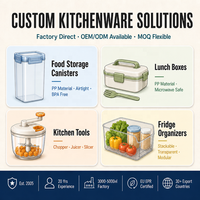 Ensemble de 7 contenants de rangement en plastique pour la cuisine, le réfrigérateur, les aliments, les céréales, les collations, les aliments secs