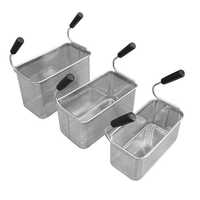 Panier de friture en acier inoxydable écologique pour pâtes, poulet frit, frites et friture profonde
